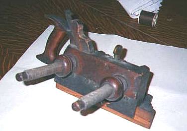 Uncleaned assembled plow plane